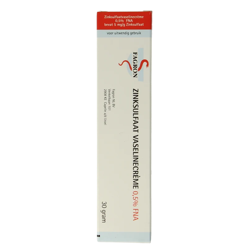 Fagron Zinksulfaat vaselinecreme 0.5% FNA 30.00 Gram