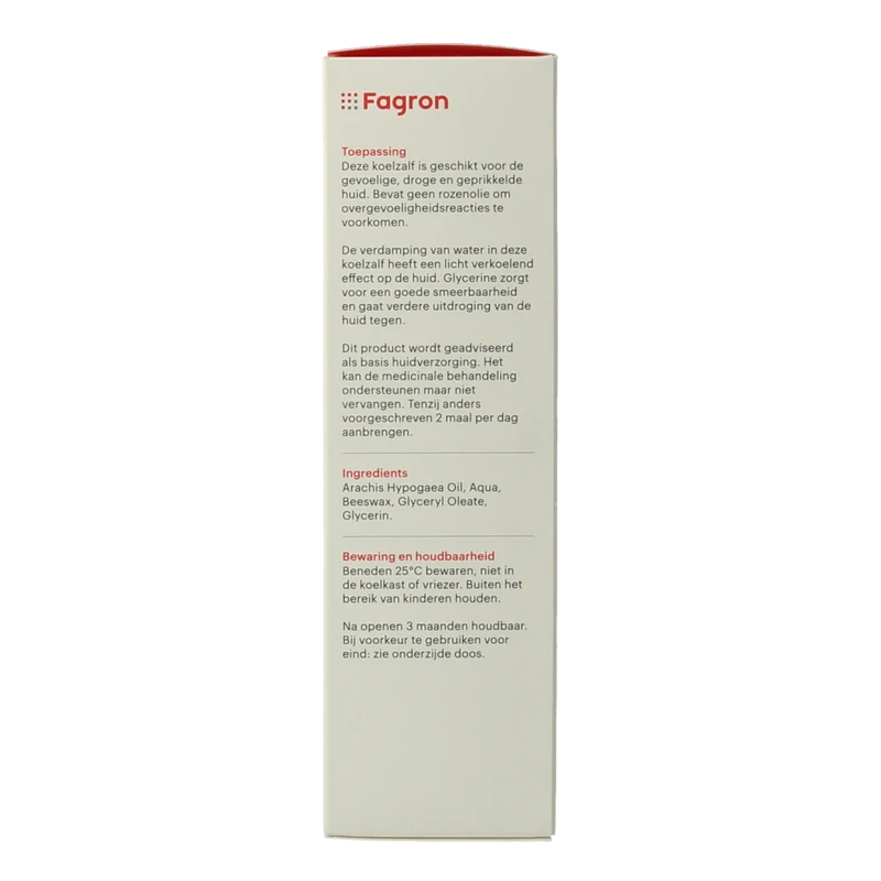 Fagron Koelzalf zonder rozenolie doos & bijsluiter 100.00 Gram