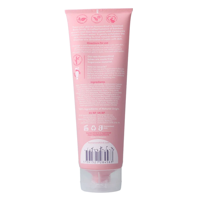 Human+Kind Body scrub fresh botanicals 250.00 Milliliter