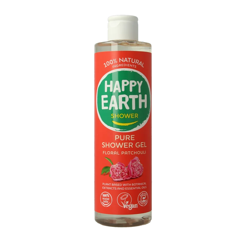 Happy Earth Pure showergel floral patchouli 300.00 Milliliter