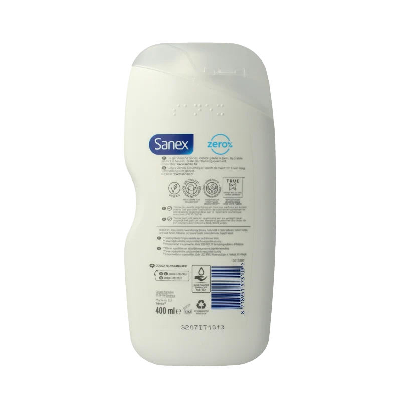 Sanex Shower zero% dry skin 400 Milliliter