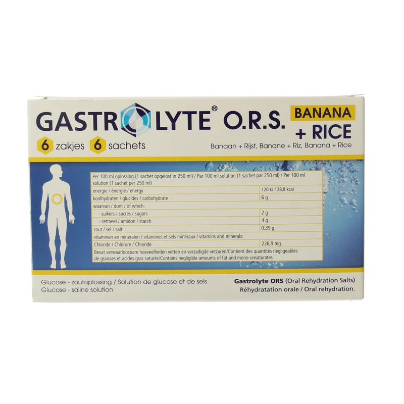 Gastrolyte O.R.S. rijst/banaan 6.00 Sachets