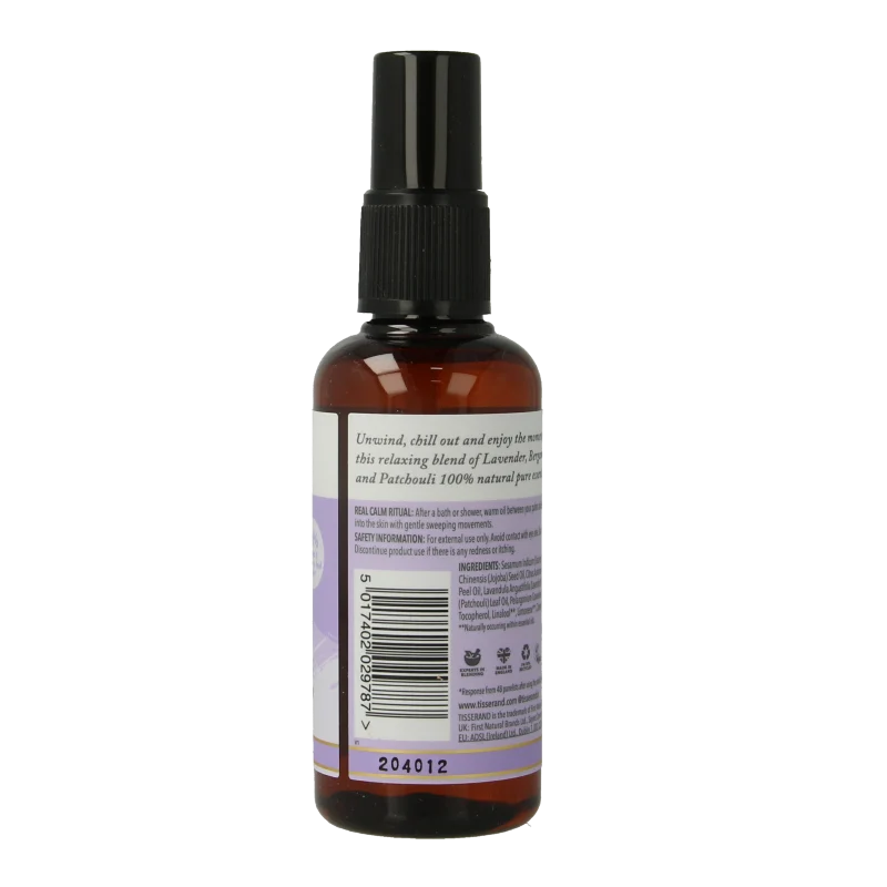 Tisserand Real calm massage & body oil 100 Milliliter