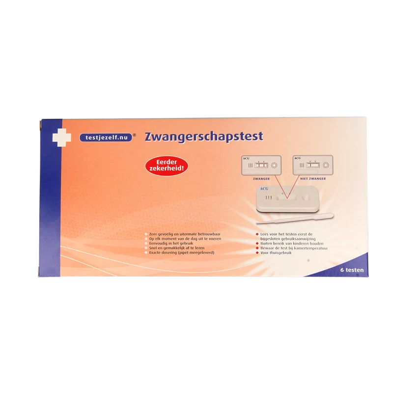 Testjezelf.nu Zwangerschapstest casette 6.00 Stuks