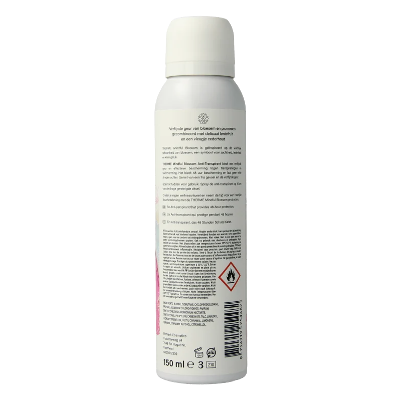 Therme Mindful blossom deodorant spray 150 Milliliter
