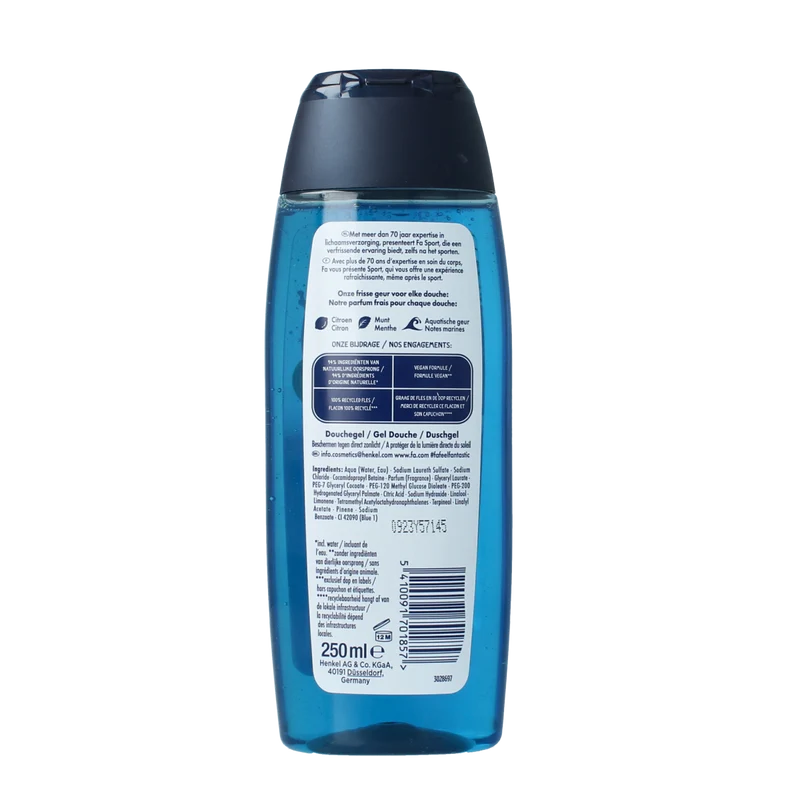 FA Men showergel fresh sport 250.00 Milliliter