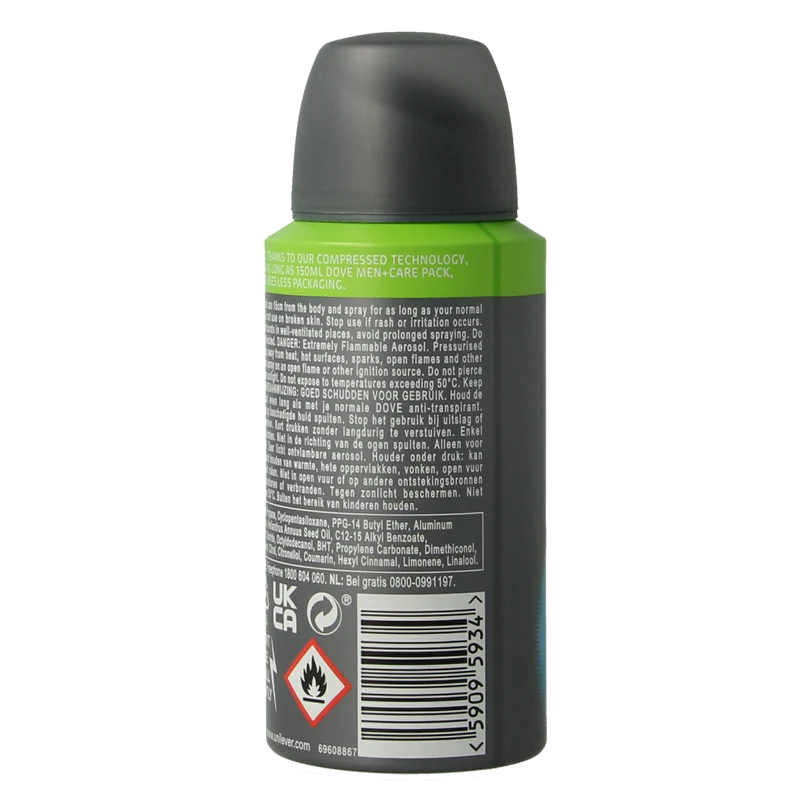 Dove Deodorant spray men+ care clean comfort 75.00 Milliliter