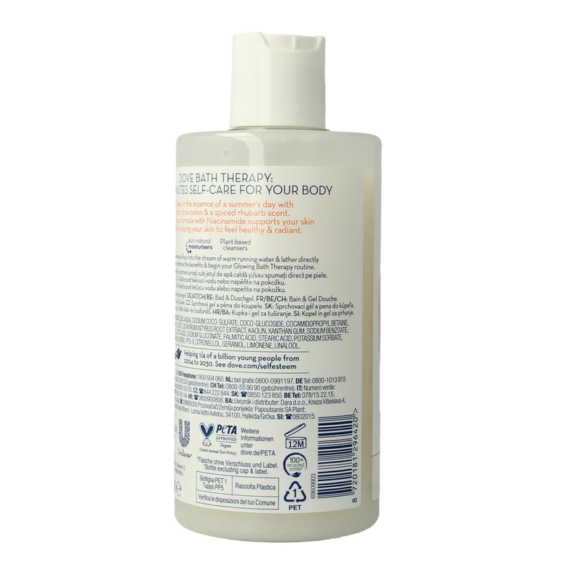 Dove Bad & douchegel glow 400.00 Milliliter