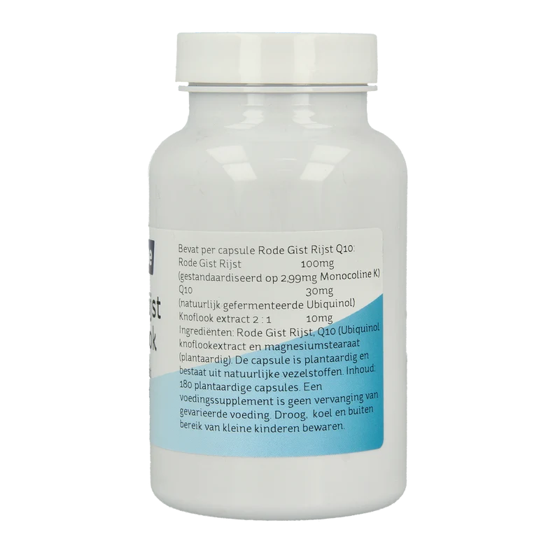 Nova Vitae Rode gist rijst + Q10 + knoflook 180.00 Vegetarische capsules