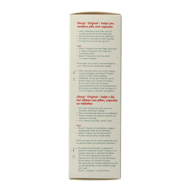 Gloup Original medicatie inname gel aardbei banaan 150.00 Milliliter