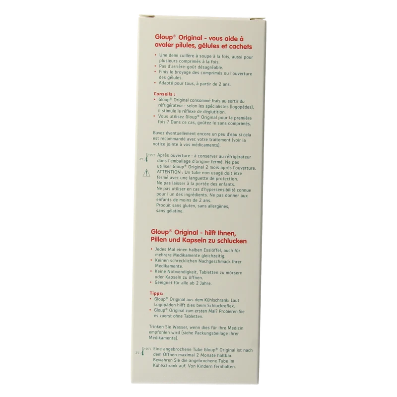 Gloup Original medicatie inname gel aardbei banaan 150.00 Milliliter
