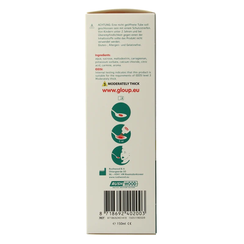 Gloup Original medicatie inname gel aardbei banaan 150.00 Milliliter