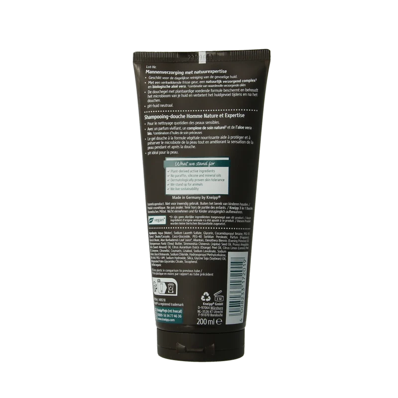 Kneipp Men douche 3 in 1 fresh & sensitive 200.00 Milliliter