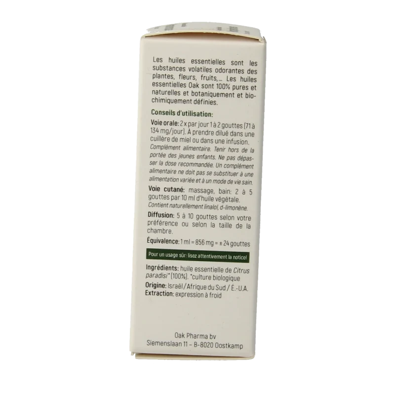 Oak Pompelmoes bio 10 Milliliter