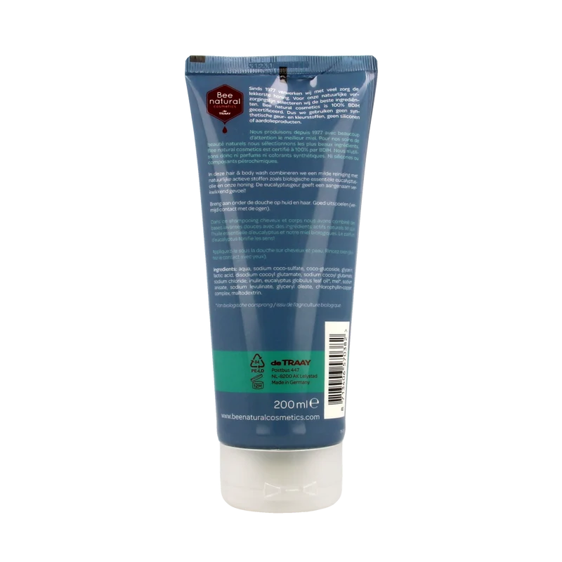 Traay Bee Honest Hair & body wash men eucalyptus 200.00 Milliliter