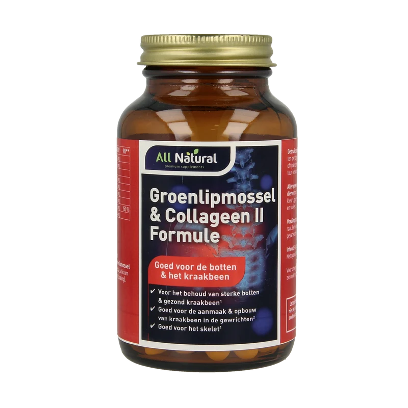All Natural Groenlipmossel & collageen II formule 60.00 Tabletten