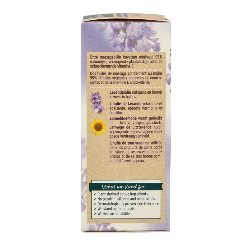 Kneipp Relaxing massageolie lavendel mini 20 Milliliter
