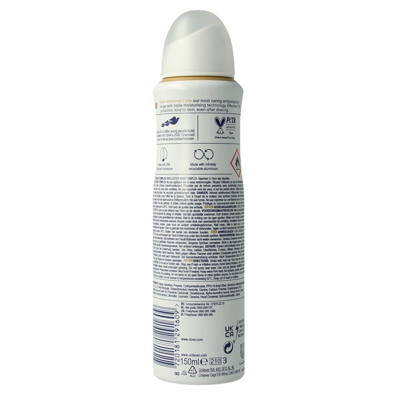 Dove Deodorant spray invisible dry 150.00 Milliliter