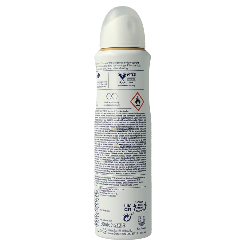 Dove Deodorant spray invisible dry 150.00 Milliliter