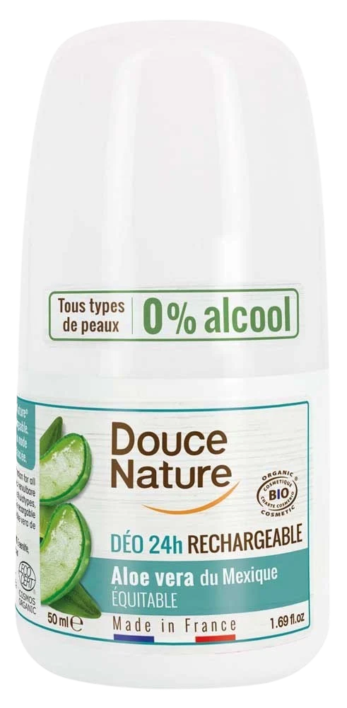 Douce Nature Deodorant roll on aloe hervulbaar 50.00 Gram