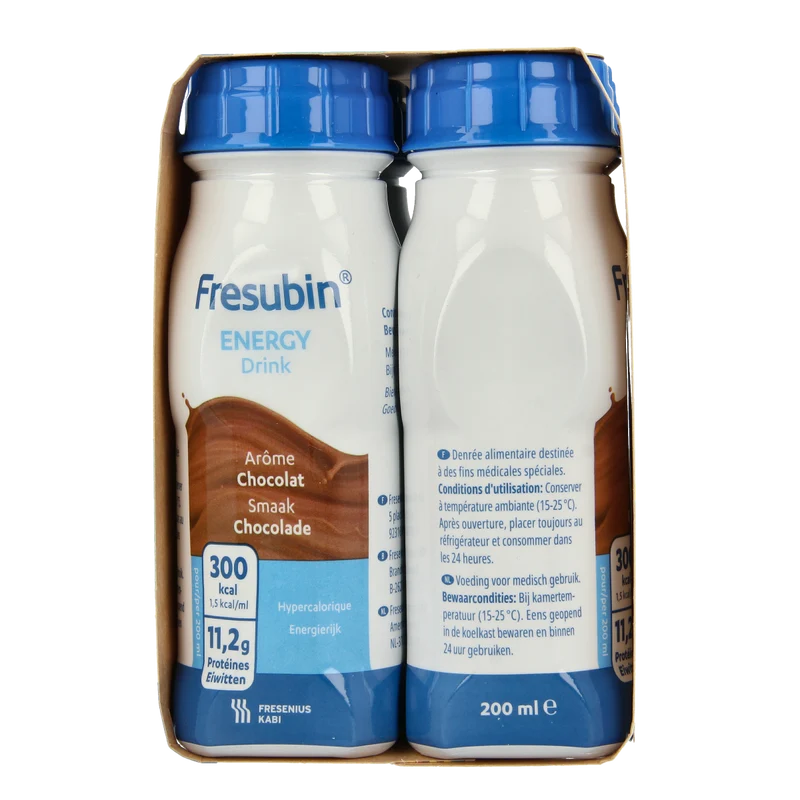 Fresubin Energy drink chocolade 200ml 4.00 Stuks