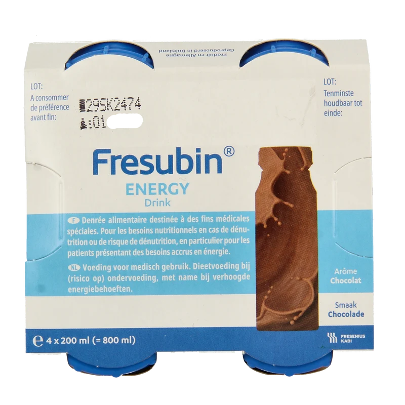 Fresubin Energy drink chocolade 200ml 4.00 Stuks